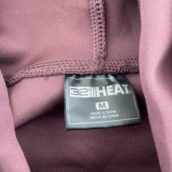 32° Heat Womens Burgundy Hoodie M Polyester/Spandex Blend NWT 3670 - Picture 4 of 9